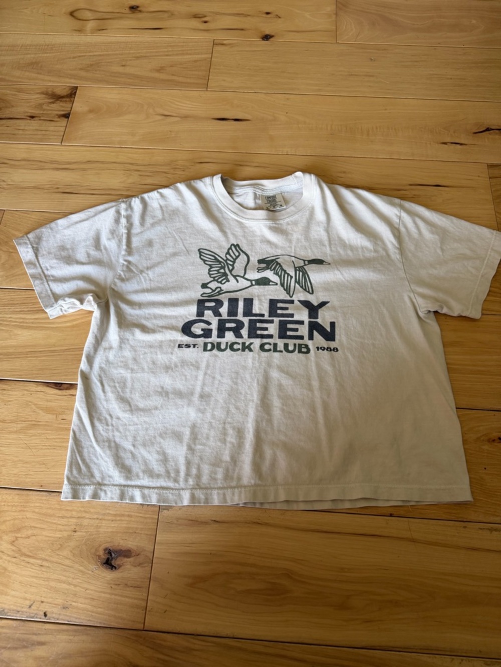 Comfort Colors Cream Crewneck Graphic Tee - Subtle Print